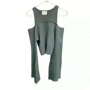 C/MEO‎ CAMEO COLLECTIVE Womens Sage Knit Emerge Top Size M